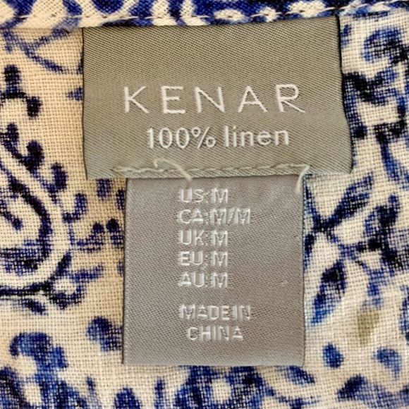 Kenar 100% Linen Sleeveless Shift Dress with Pockets! Perfect for Summer! - Picture 10 of 11